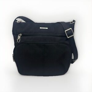 Travelon Anti-Theft Classic N/S Crossbody Bag RFID Blocking Pocket, Black NWOT
